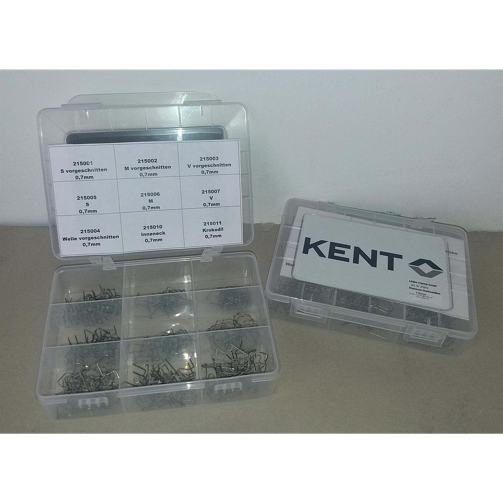 Klammern Sortimentbox 9 Sorten (20 Stk/Sorte)
