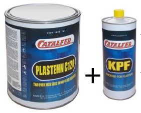 Plastehn C120 Grundierfüller-Set schwarz  incl Härter (enthält Diisocyanate)