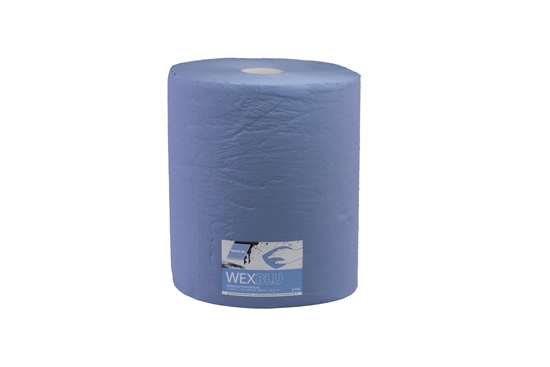 Set 4 Rollen Putzpapier blau, 2-lagig, Rolle 36,2x36cm, 1000 Abrisse, € 30,90/Rolle