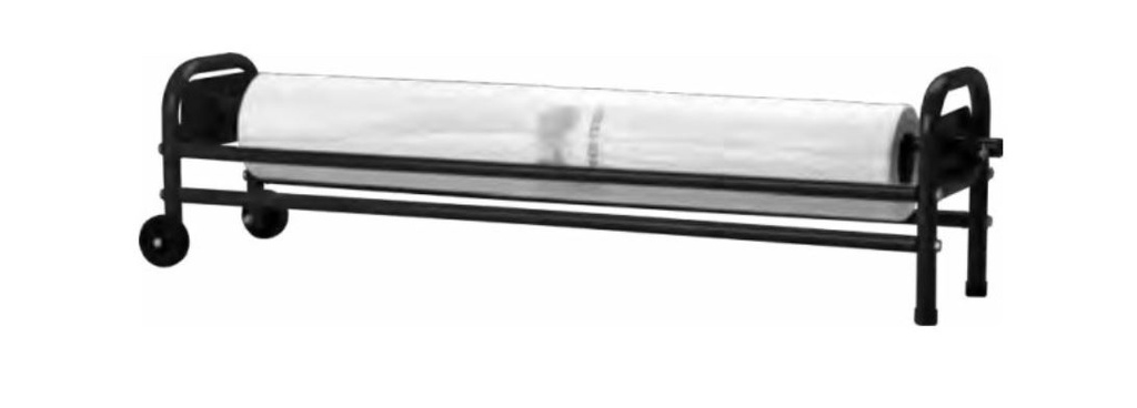 Abrollwagen für Lackierschutzfolie (120 x 36 x 28 cm), schwarz matt (ohne Folie)