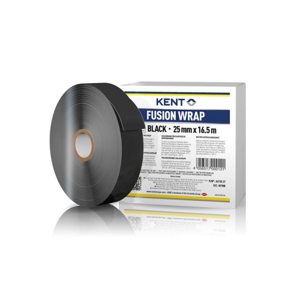 Fusion Wrap Vulkanisierband, schwarz, 25mm x 16,5m