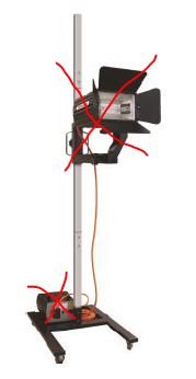 mobiles Untergestell  für UV Lampe